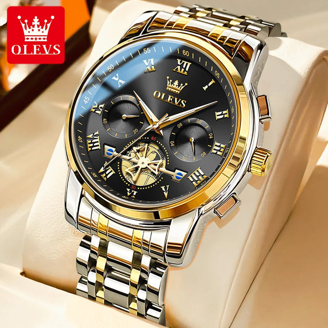 OLEVS Top Brand Men's Watches 男性用高級時計