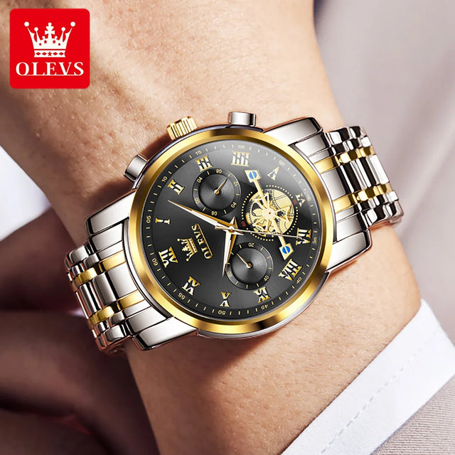 OLEVS Top Brand Men's Watches 男性用高級時計