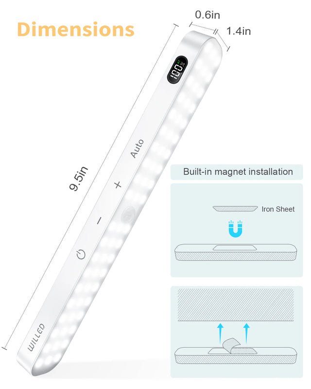 WILLED Motion Sensor Light ワイヤレス充電式ナイトライト