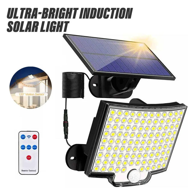 Solar Light 118LED  IP65 防水ソーラーパワーセキュリティスポットライト