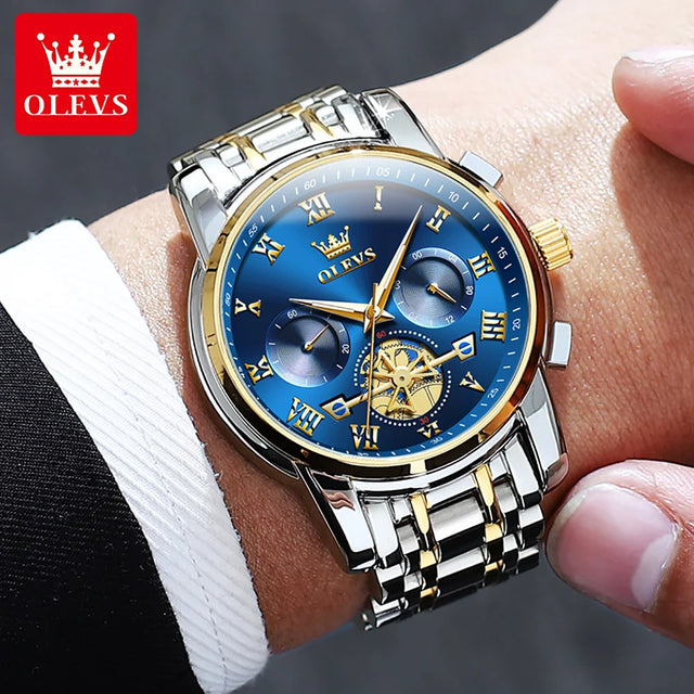 OLEVS Top Brand Men's Watches 男性用高級時計