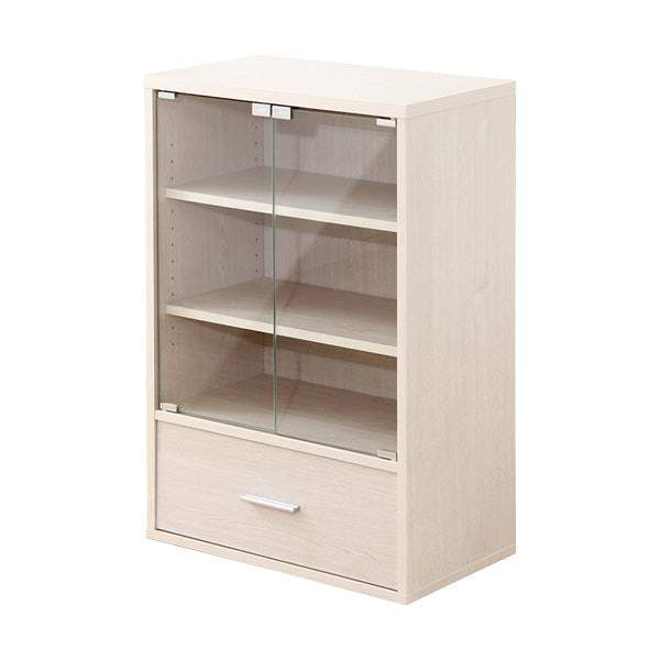 Deals・収納家具【ディールズ】引出付ガラスキャビネット - DEGUTI