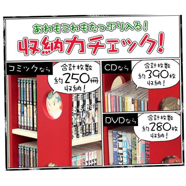 COMIC RACK・回転式の本棚！回転コミックラック（7段タイプ）【SWK-7】（本棚　回転　コミック） - DEGUTI